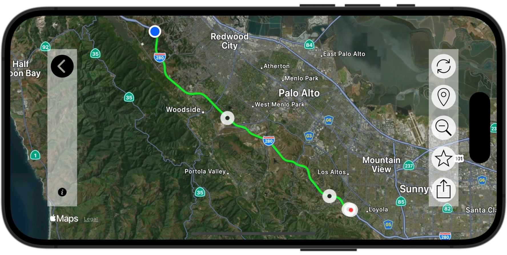 3pMaster - Tripmaster Odometer App for Off-Road for iPad and iPhone - Map