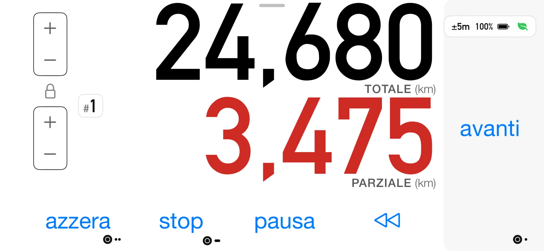 Cruscotto di guida di 3pMaster su iPhone